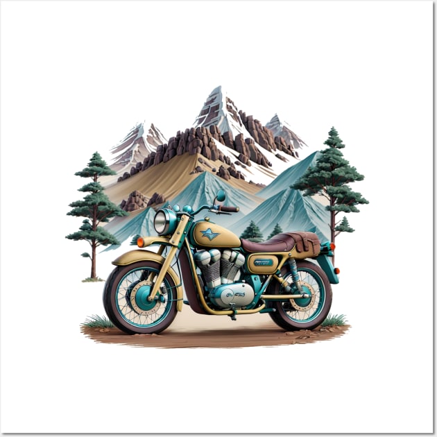 BIKES IN MOUNTAINS Wall Art by HTA DESIGNS